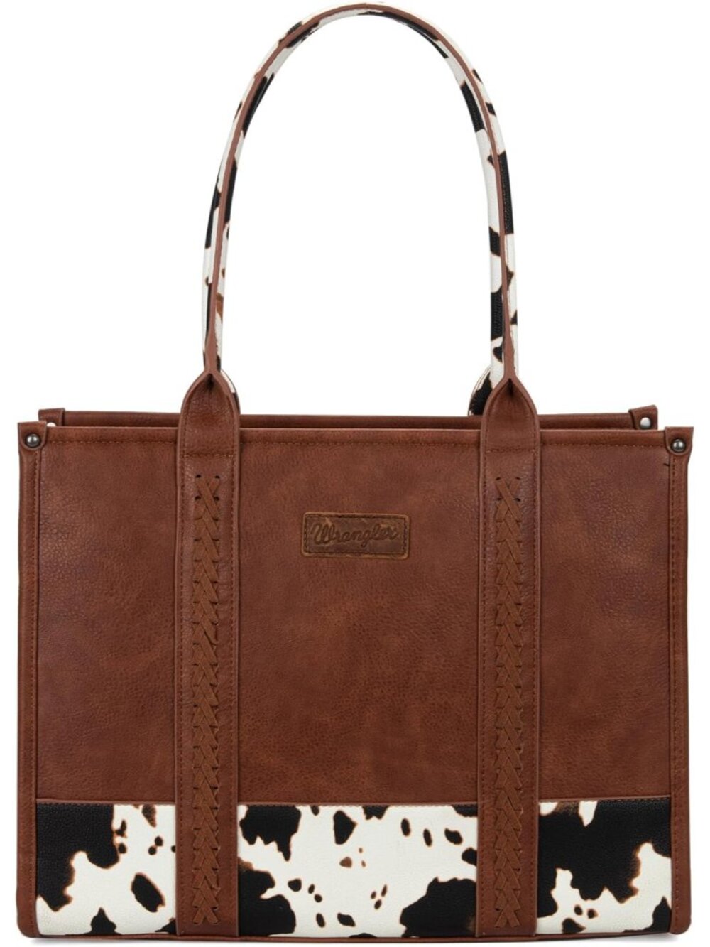 Wrangler Tote Bag for Women Western Cow Print Purse Designer Top Handle Handbags - Picture 3 of 6